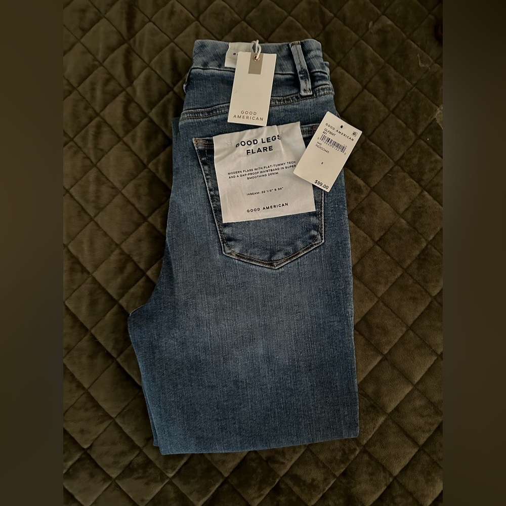 Good American Good Legs Flare Jeans
